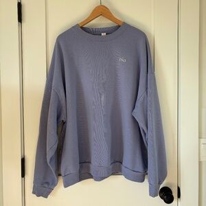 Alo Accolade Crewneck XL Lilac Blue